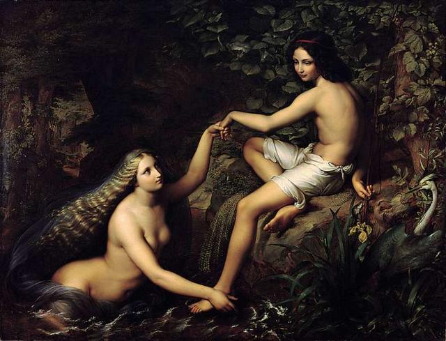 1827 Der Fischerknabe und die Nixe | JULIUS H�BNER