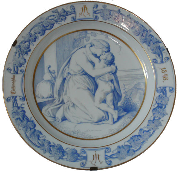 1848 Weihnachtsteller | JULIUS H�BNER