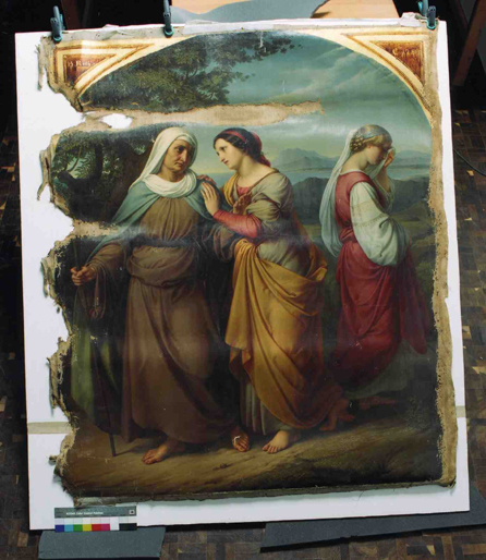 1831 Ruth und Naemi-unrestauriert | JULIUS H�BNER