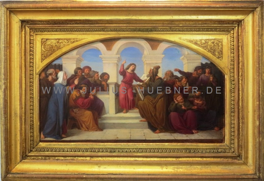 1826 Christus im Tempel Skizze | JULIUS HBNER