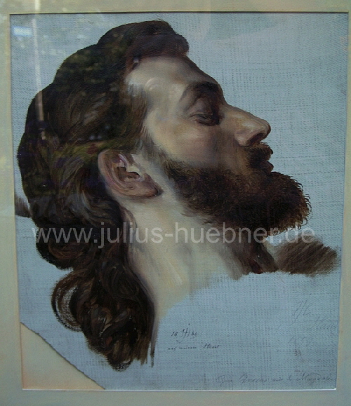 1859 Studienkopf zu Magdalena | JULIUS HBNER